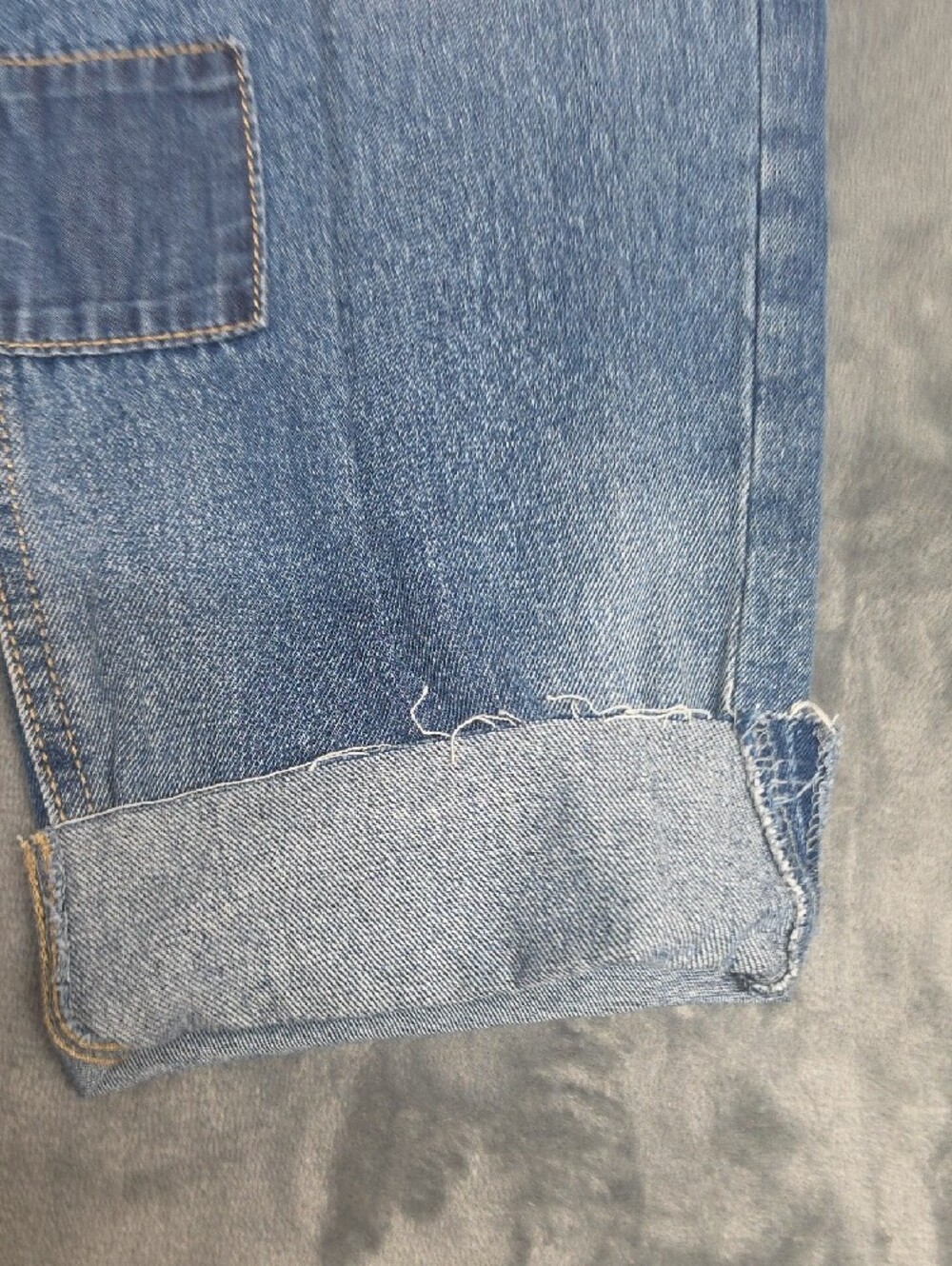 16 Embellished Patchwork Ankle Jeans in Blue - Women - Picture 6 of 11